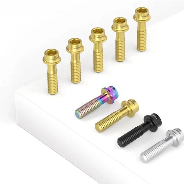 Imagem de Parafusos de Titânio para Bicicleta (6 Peças) - M5x16mm e M5x18mm - Cores Variadas