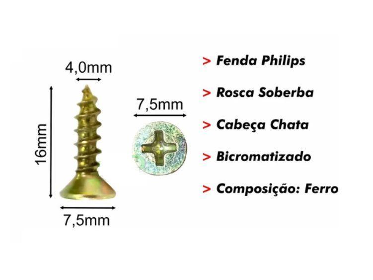 Imagem de Parafusos Madeira Philips 4,0 X 16 Jomarca