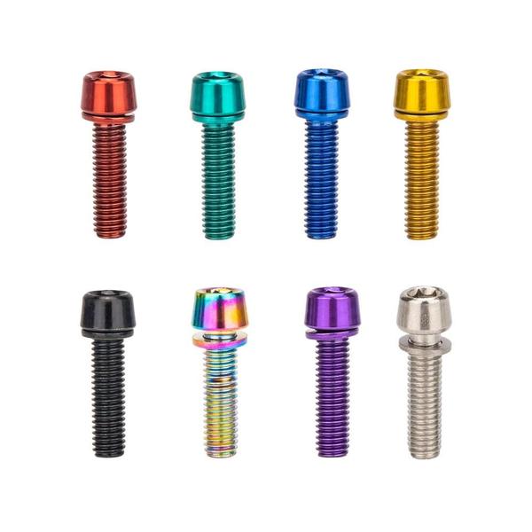 Parafusos Riser M5 e M6x18mm para Guidão de Bicicleta - Kit com 6 Peças em Aço Inoxidável Imagem de Parafusos Riser M5 e M6x18mm para Guidão de Bicicleta - Kit com 6 Peças em Aço Inoxidável
