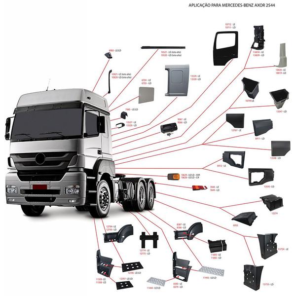 Imagem de Paralama Cabine MB Axor 2544, 4140 Central LD - 9408900625