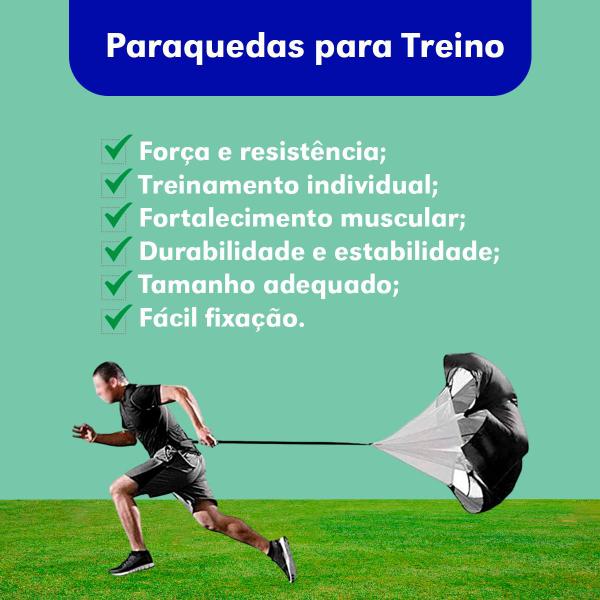 Imagem de Paraquedas de corrida e treinamento preto