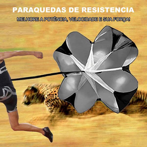 Imagem de Paraquedas Funcional Exercicio Corrida Futebol Traçao Velocidade Resistencia Esporte Treino Ar Livre