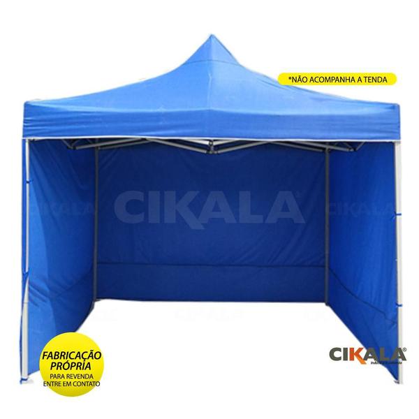 Imagem de Parede de Fechamento em Nylon Azul Marinho 3.00x1.85 Metros Para Tenda Gazebo