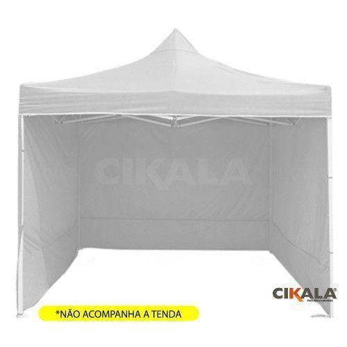 Imagem de Parede de Fechamento Nylon Branca 2x1.85 M Tenda Gazebo