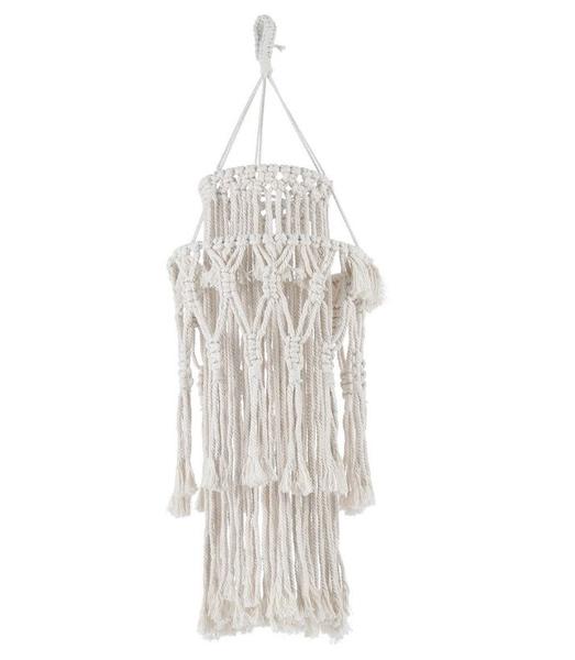 Imagem de Parede de malha de malha manual Macrame Parede pendurada parede tecida de parede penduradas kit corda de algodão artesanal para a sala de estar presentes Tapeçarias Decorativas