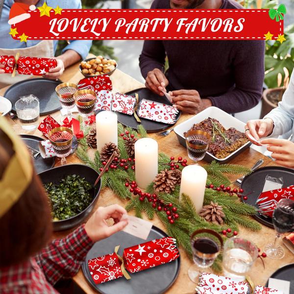 Imagem de Party Favor Jorfin, pacote com 10 lembrancinhas de mesa de Natal de 25 cm sem encaixe