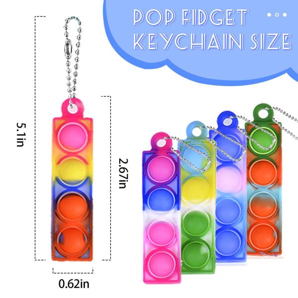 Imagem de Party Favors BicMan 75 unidades Fidget Toys Mini Pop Chaveiro Kids