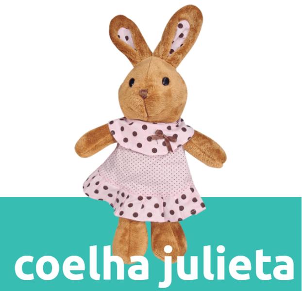 Imagem de  páscoa coelha julieta de pelúcia antialérgica