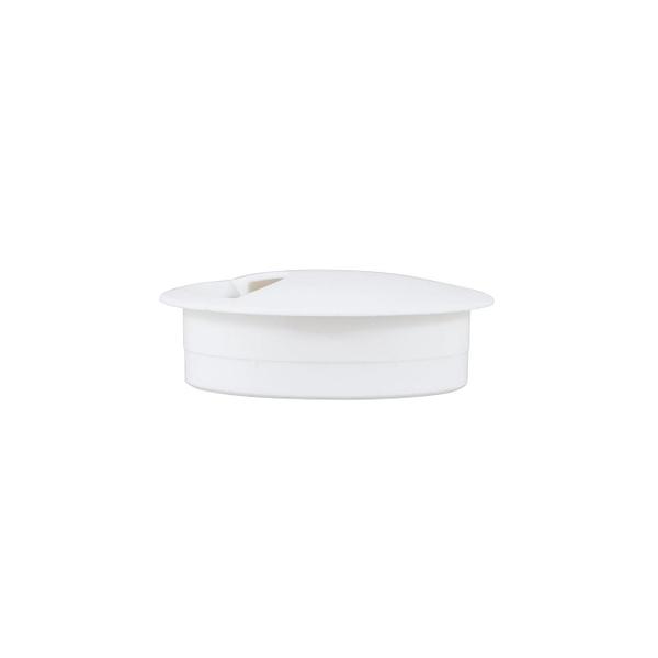 Imagem de Passa Fio 59 Mm Branco Para Mesas E Bancadas - Bigfer