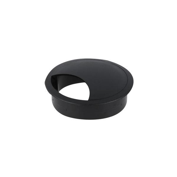 Imagem de Passa Fio 59 Mm Preto Para Mesas E Bancadas - Bigfer