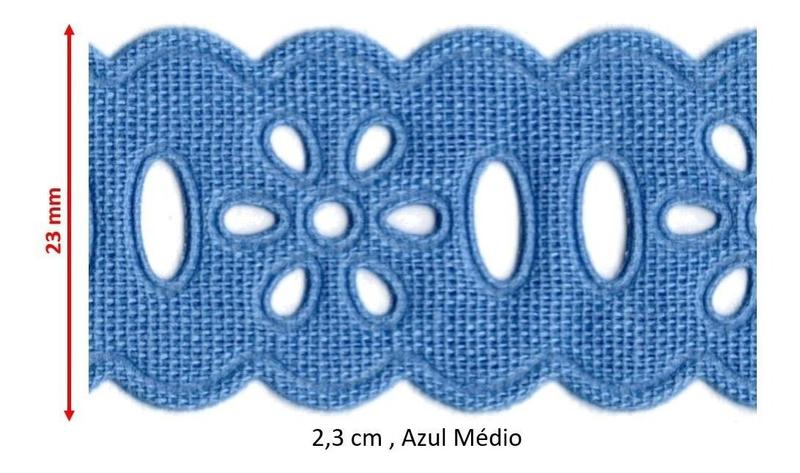 Imagem de Passa Fita Prensado 2,3cm Varias Cores Kit 03 Un = 30 Metros