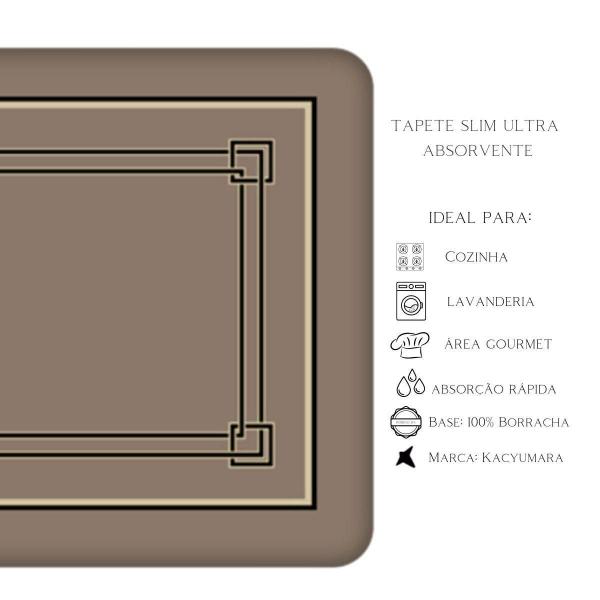 Imagem de Passadeira De Cozinha Kacyumara Slim 50X160 Absorvente Ravs