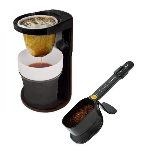 Imagem de Passador de cafe individual my coffee com coador  copo 150ml balança