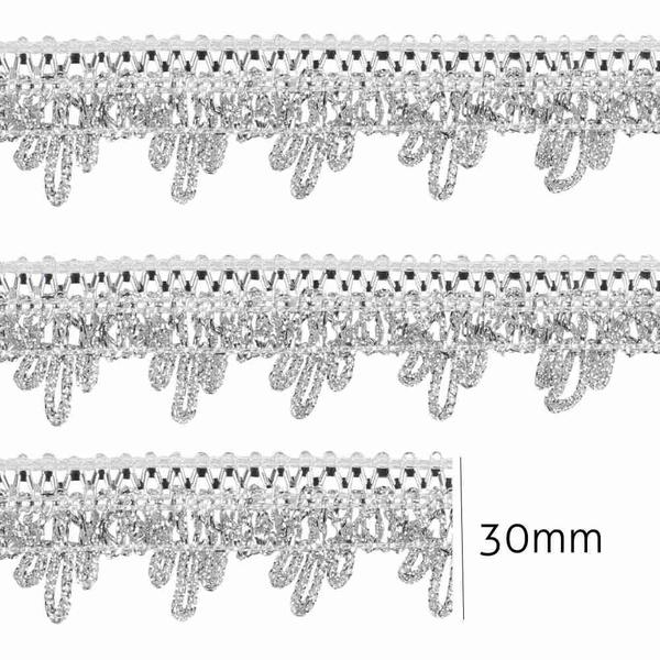 Imagem de Passamanaria Metalizada Luli 30mm 8376 Peca com 10 Metros