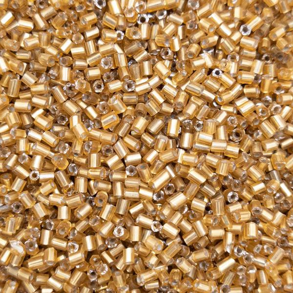 Passante Vidrilho Tubo Vidro Dourado 2mm 12000pçs 150g - Macall Imagem de Passante Vidrilho Tubo Vidro Dourado 2mm 12000pçs 150g