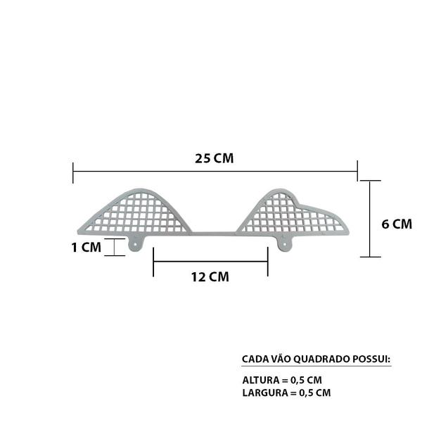 Imagem de Passarinheira Grade Proteção Ventilada Telha Concreto Com 50 Unidades