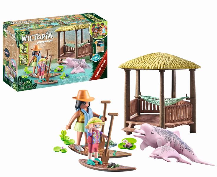 Imagem de Passeio de remo Playmobil Wiltopia com golfinhos fluviais