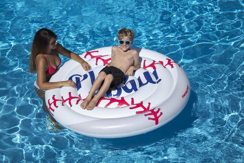 Imagem de Passeios de beisebol infláveis Pool Float Swimline para adultos