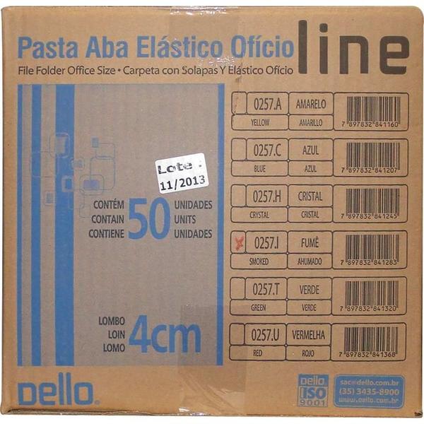 Imagem de Pasta aba elastica plastica oficio 40mm fume delloline dello