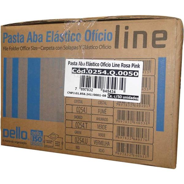 Imagem de Pasta ABA Elastica Plastica Oficio PINK Delloline