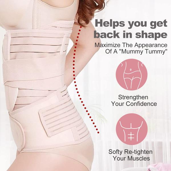 Imagem de Pasta abdominal 3 em 1 para Belly Band Wrap Hip Mall para pós-parto