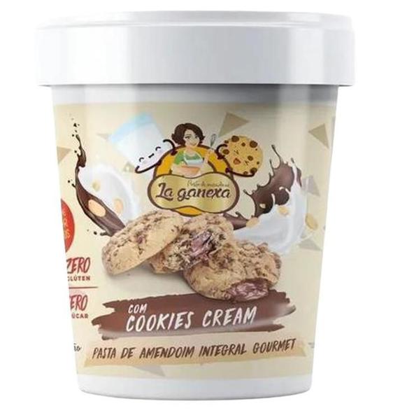 Imagem de Pasta Amendoim Cookies Cream 450g Zero Açúcar/Glúten