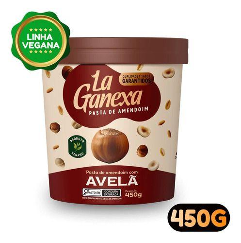 Imagem de Pasta Amendoim Creme De Avelã La Ganexa Whey Protein 450g