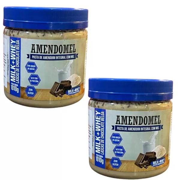 Imagem de PASTA AMENDOMEL MILK+WHEY 2x 1KG