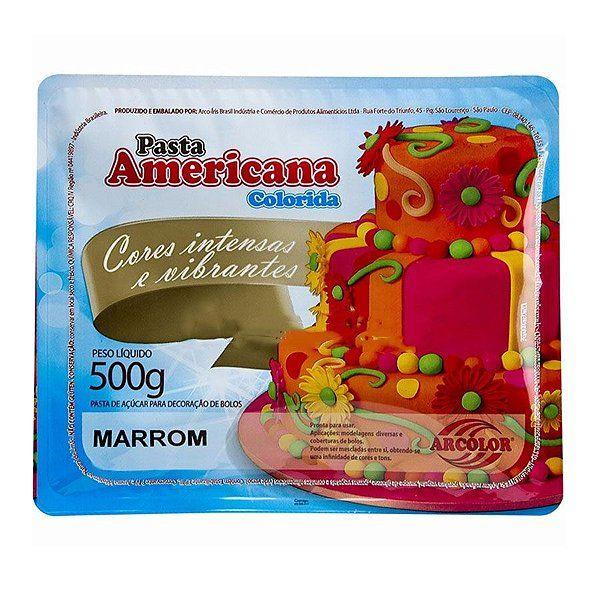 Pasta Americana Marrom 500g Arcolor Imagem de Pasta Americana Marrom 500g Arcolor