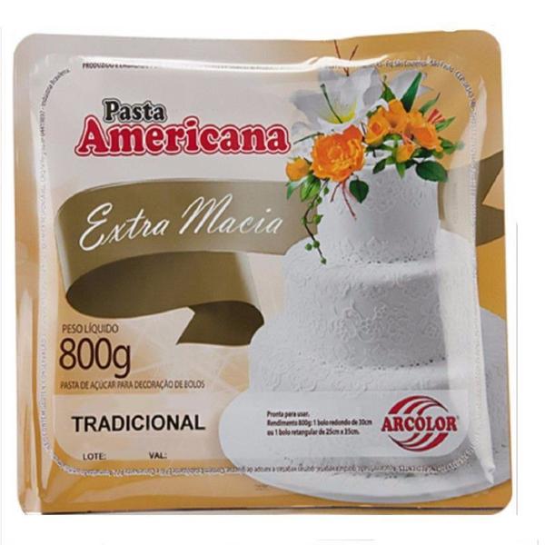 Pasta americana tradicional 800g Arcolor Imagem de Pasta americana tradicional 800g Arcolor