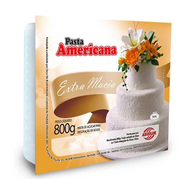 Pasta Americana Tutti Frutti 800g Arcolor Imagem de Pasta Americana Tutti Frutti 800g Arcolor