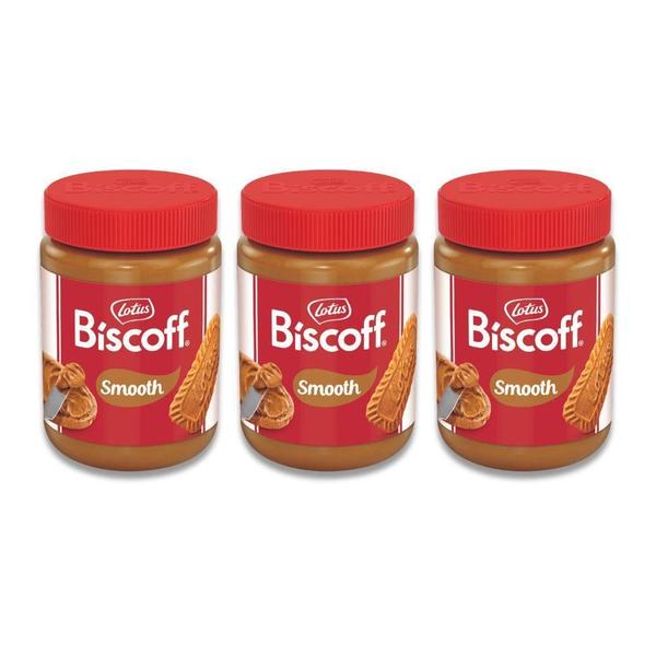 Imagem de Pasta Belga Biscoito Lotus Biscoff Spread Kit 3 Potes 400G