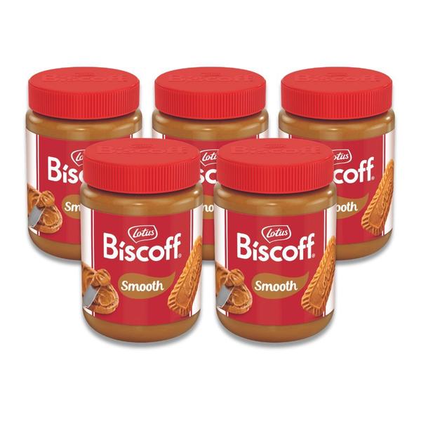 Imagem de Pasta Belga Biscoito Lotus Biscoff Spread Kit 5 Potes 400g