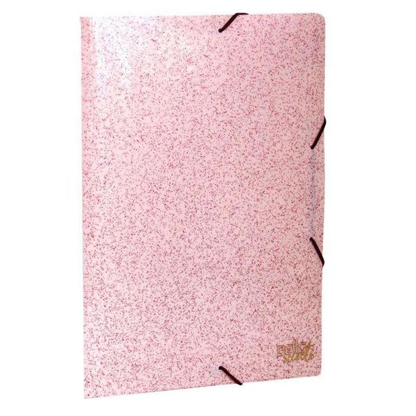 Imagem de Pasta com aba elástico ofício secrets Rosa glitter 274W Dello