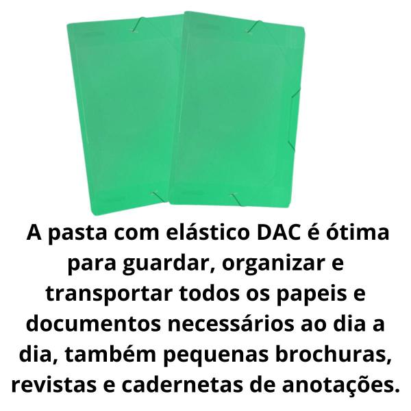 Imagem de Pasta com elastico com lombo 20mm oficio dac verde com 05 un