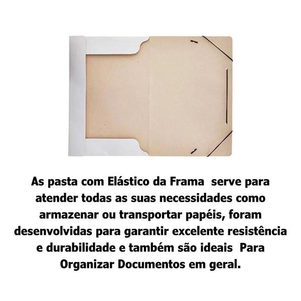 Imagem de Pasta com elastico duplex branca c/20un - frama