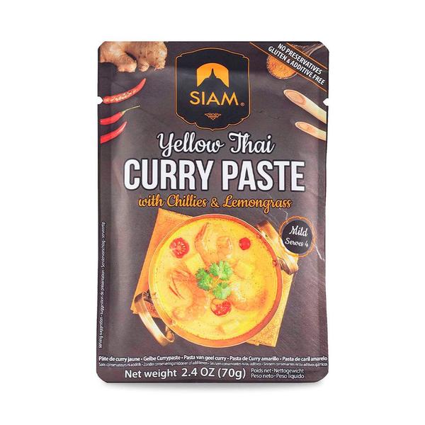 Imagem de Pasta Curry Amarelo Siam 70g