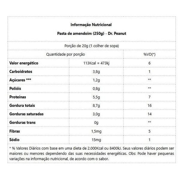 Imagem de Pasta de Amendoim (250g) - Sabor: Avelã