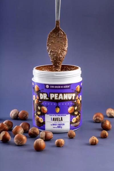 Pasta de Amendoim 600g Sabor Avela Dr. Peanut - Dr.Peanut Imagem de Pasta de Amendoim 600g Sabor Avela Dr. Peanut