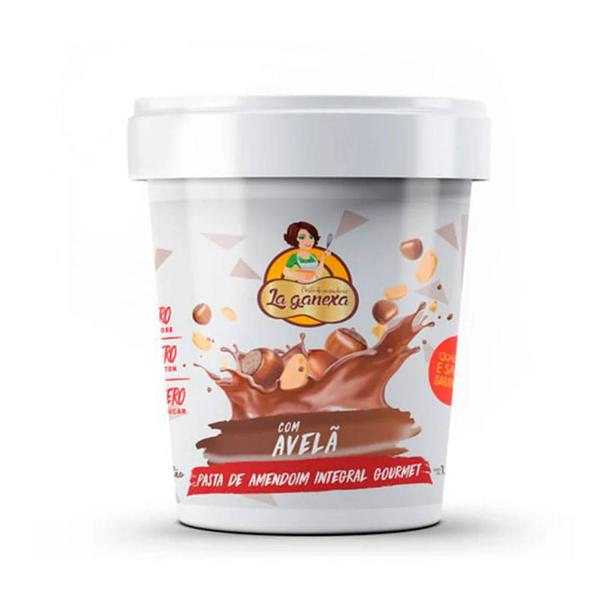 Pasta de amendoim avelã 1kg vegana-la ganexa Imagem de Pasta de amendoim avelã 1kg vegana-la ganexa