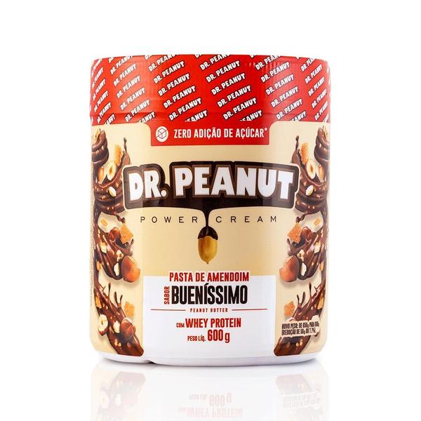 Imagem de Pasta de Amendoim Bueníssimo com Whey Protein Dr.Peanut 600g