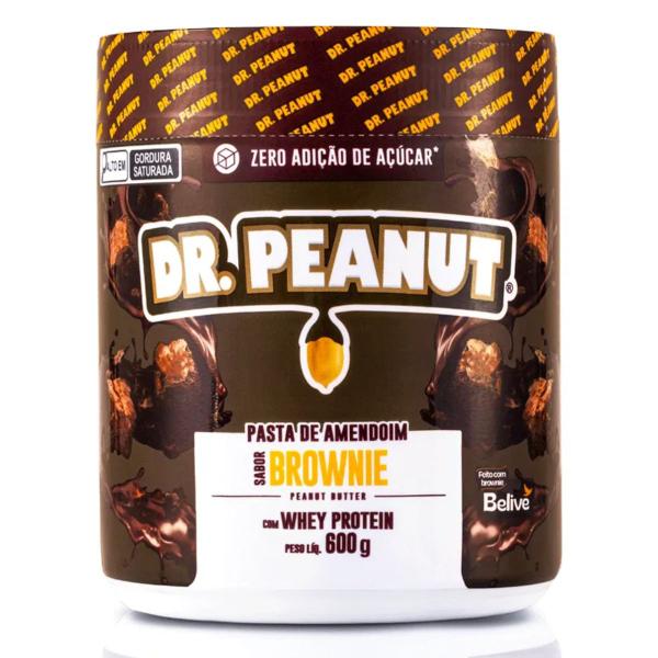 Imagem de Pasta De Amendoim Com Whey Protein 600g Dr Peanut