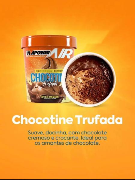 Imagem de Pasta de Amendoim com Whey Protein Sabor Chocotine Trufado de 600g - VitaPower/Vitafor