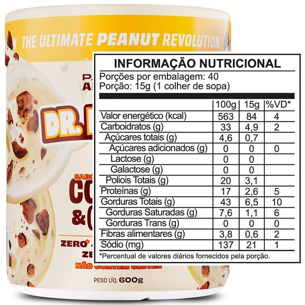 Imagem de Pasta de Amendoim Com Whey Protein - Zero Lactose - (600g) - Dr Peanut