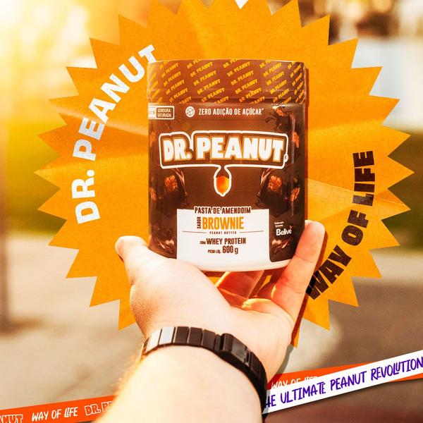 Imagem de Pasta de Amendoim Com Whey Protein - Zero Lactose - (600g) - Dr Peanut