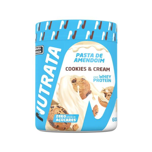 Imagem de Pasta De Amendoim Com Whey Sabor Cookies & Cream 600g Nutrata