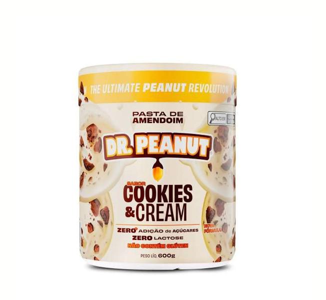 Imagem de Pasta de Amendoim Cookies & Cream com whey protein 600g Dr Peanut