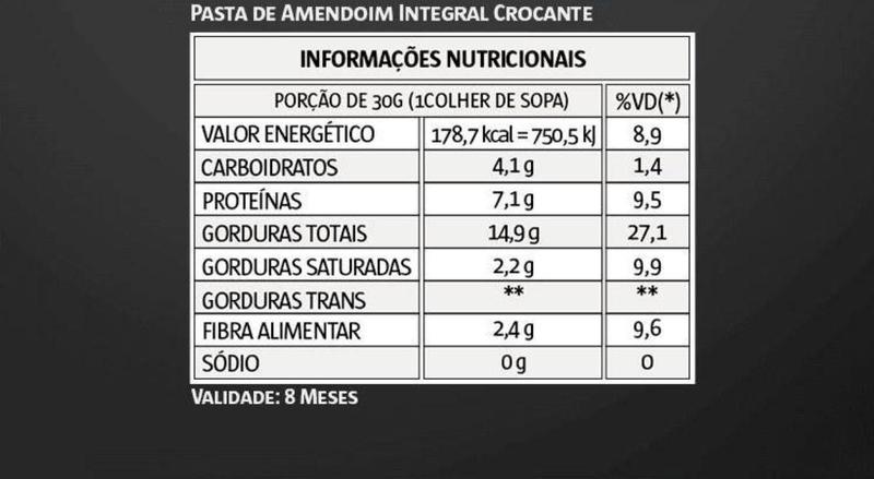 Imagem de Pasta de Amendoim Crocante VitaPower Zero Aditivos 1kg