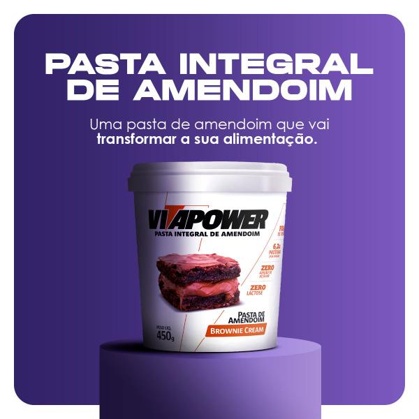 Imagem de Pasta de Amendoim Da Vitapower Sabor Brownie Cream 1005g