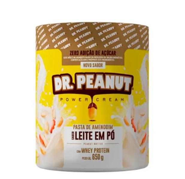 Imagem de Pasta de amendoim Dr Peanut Leite em Pó 600g